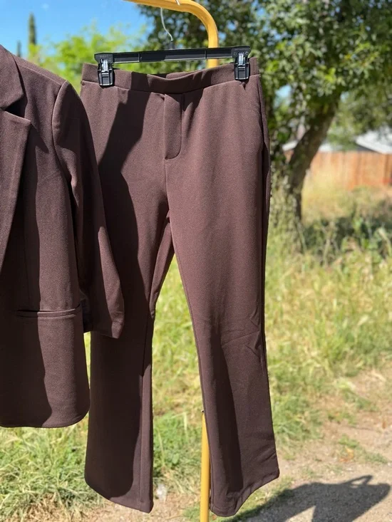 NWT Tahari Brown Suit Set🐻🤎 Size: Small - Picture 3 of 12